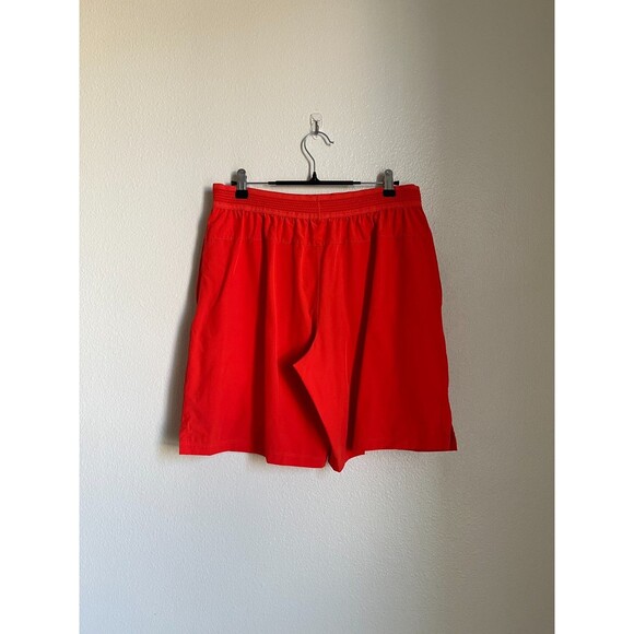 Fabletics Men's The Fundamental Short II 9" *Lined in Red Orange Size MEDIUM - Picture 3 of 3